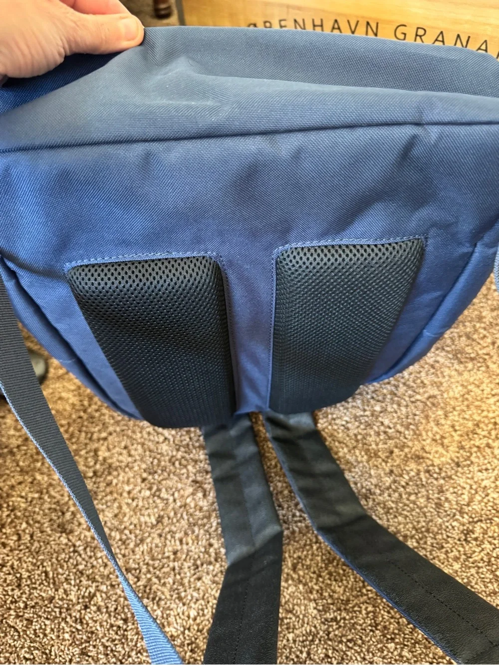 Lacoste Navy Canvas Backpack - Classic Daypack